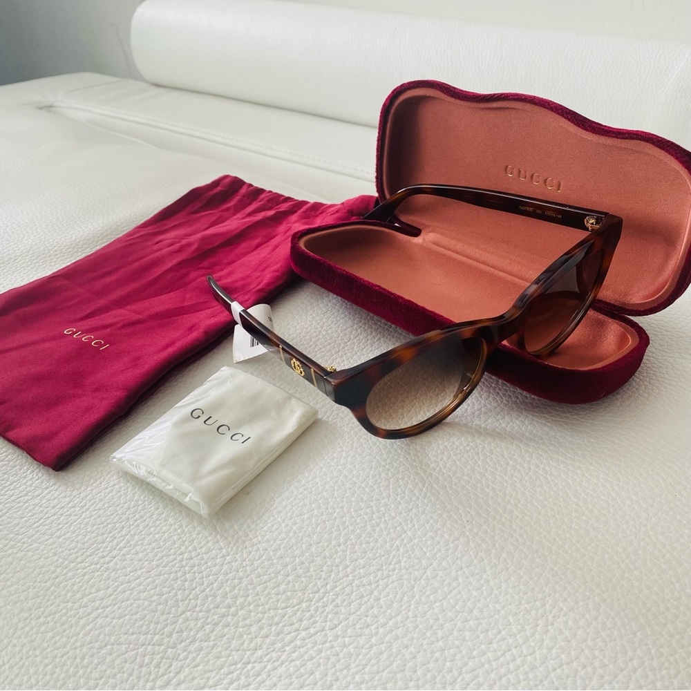 New Gucci Round GG Sunglasses 56mm unisex - Picture 11 of 11